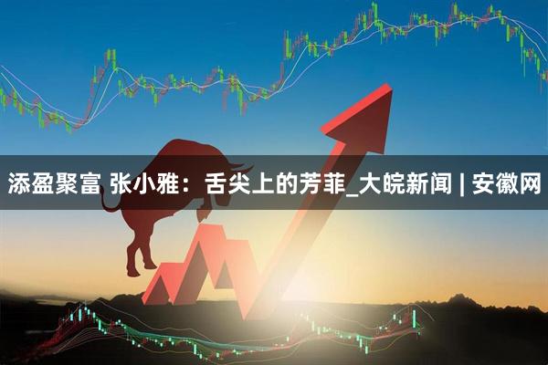 添盈聚富 张小雅：舌尖上的芳菲_大皖新闻 | 安徽网
